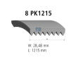 Ozubený klinový remeň DT Spare Parts 4.80393