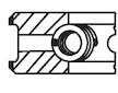 Sada piestnych krúżkov MAHLE 037 44 N0