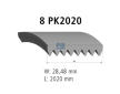 Ozubený klinový remeň DT Spare Parts 4.80761