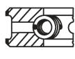 Sada piestnych krúżkov MAHLE 007 RS 00147 0N0