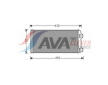 Výmenník tepla vnútorného kúrenia AVA QUALITY COOLING VL6048
