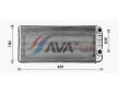 Výmenník tepla vnútorného kúrenia AVA QUALITY COOLING VL6114