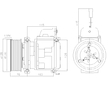Kompresor klimatizácie AVA QUALITY COOLING MEAK356