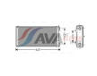 Výmenník tepla vnútorného kúrenia AVA QUALITY COOLING DF6037