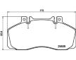 Sada brzdových platničiek kotúčovej brzdy HELLA 8DB 355 005-311