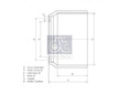 Brzdový bubon DT Spare Parts 1.18711