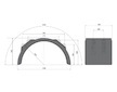 Blatnik ovalny 1280x450x2000 mm s drziakmi