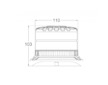 Majak magneticky 12/24V LED oranzovy