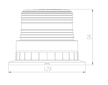 Majak magneticky 12/24V LED oranzovy maly
