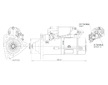 Starter MB ACTROS MP4 E6 24V7KW MITSUBISHI