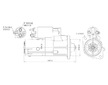 Starter MITSUBISHI 12V2,2KW