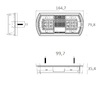 Svetlo koncove LED 3 dielne 12-24V L