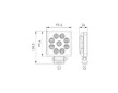 Svetlo pracovne LED 1000 Lm HELLA