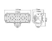 Svetlo pracovne LED 1400 Lm dialkove+tlmene prave