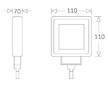 Svetlo pracovne LED 3040 Lm 9-33V