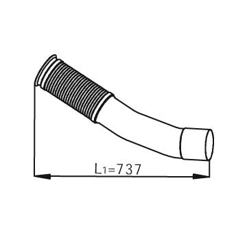 Výfukové potrubie DINEX 54247