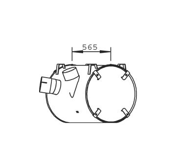 Stredný tlmič výfuku DINEX 51304