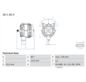 Alternátor BOSCH 0 986 047 420