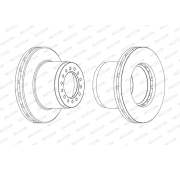 Brzdový kotúč FERODO FCR189A