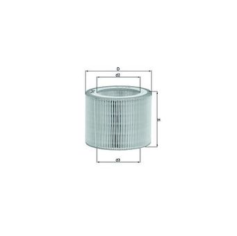 Vzduchový filter MAHLE LX 3009