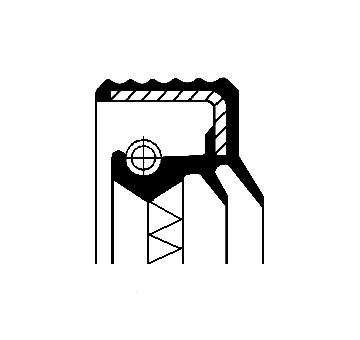 Tesniaci krúżok hriadeľa náboja kolesa CORTECO 01016917B