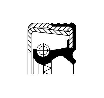 Tesniaci krúżok hriadeľa náboja kolesa CORTECO 12014422B