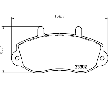 Sada brzdových platničiek kotúčovej brzdy HELLA 8DB 355 019-321
