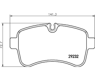 Sada brzdových platničiek kotúčovej brzdy HELLA 8DB 355 005-551