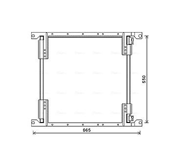 Kondenzátor klimatizácie AVA QUALITY COOLING ME5289