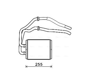 Výmenník tepla vnútorného kúrenia AVA QUALITY COOLING IV6105