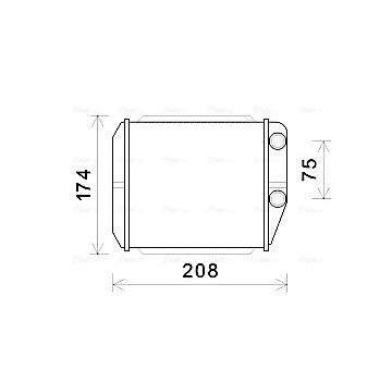 Výmenník tepla vnútorného kúrenia AVA QUALITY COOLING FT6416