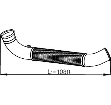 Výfukové potrubie DINEX 68505