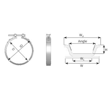 Svorka výfukového systému DINEX 68835