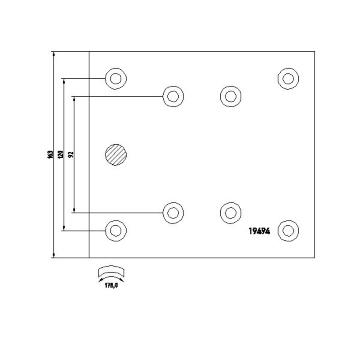 Sada brzd. obloż., Bubn. brzda TEXTAR 1949404