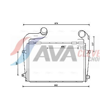Chladič plniaceho vzduchu AVA QUALITY COOLING SC4041