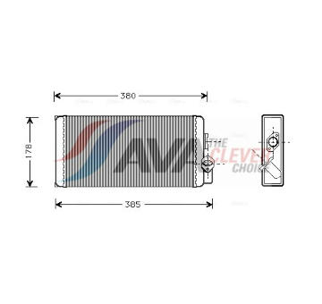 Výmenník tepla vnútorného kúrenia AVA QUALITY COOLING MS6188