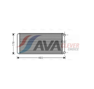 Výmenník tepla vnútorného kúrenia AVA QUALITY COOLING RE6022