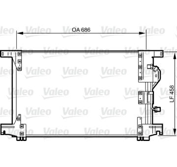 Kondenzátor klimatizácie VALEO 818034