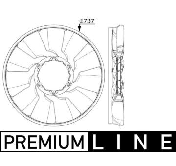 Koleso ventilátora chladenia motora MAHLE CFW 88 000P