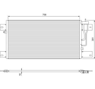 Kondenzátor klimatizácie VALEO 815064