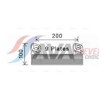 Chladič motorového oleja AVA QUALITY COOLING MN3090