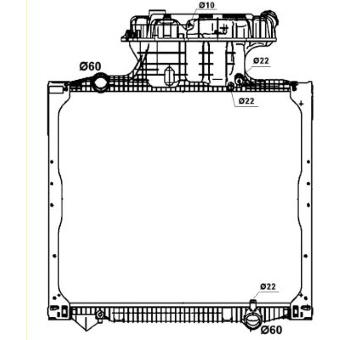 Chladič motora NRF 58278