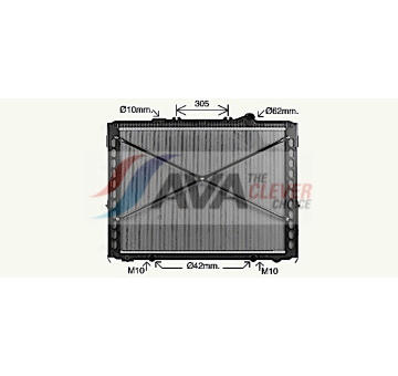 Chladič motora AVA QUALITY COOLING DF2096