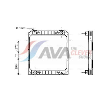 Chladič motora AVA QUALITY COOLING IV2038