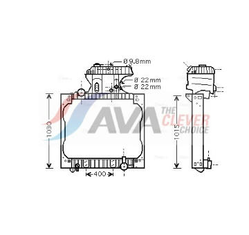 Chladič motora AVA QUALITY COOLING MN2016