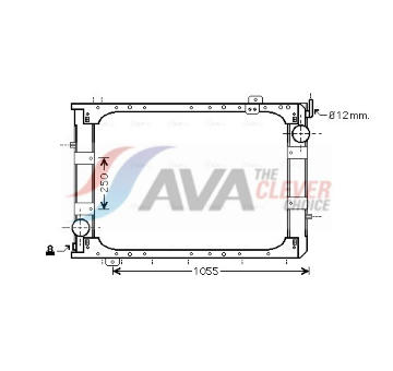 Chladič motora AVA QUALITY COOLING ME2221
