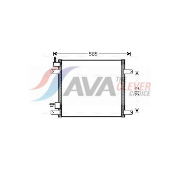 Kondenzátor klimatizácie AVA QUALITY COOLING DF5042
