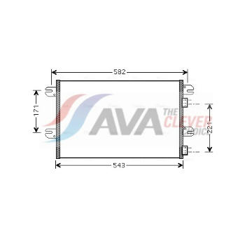 Kondenzátor klimatizácie AVA QUALITY COOLING IV5063