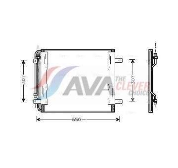 Kondenzátor klimatizácie AVA QUALITY COOLING ME5145