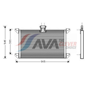 Kondenzátor klimatizácie AVA QUALITY COOLING SC5008